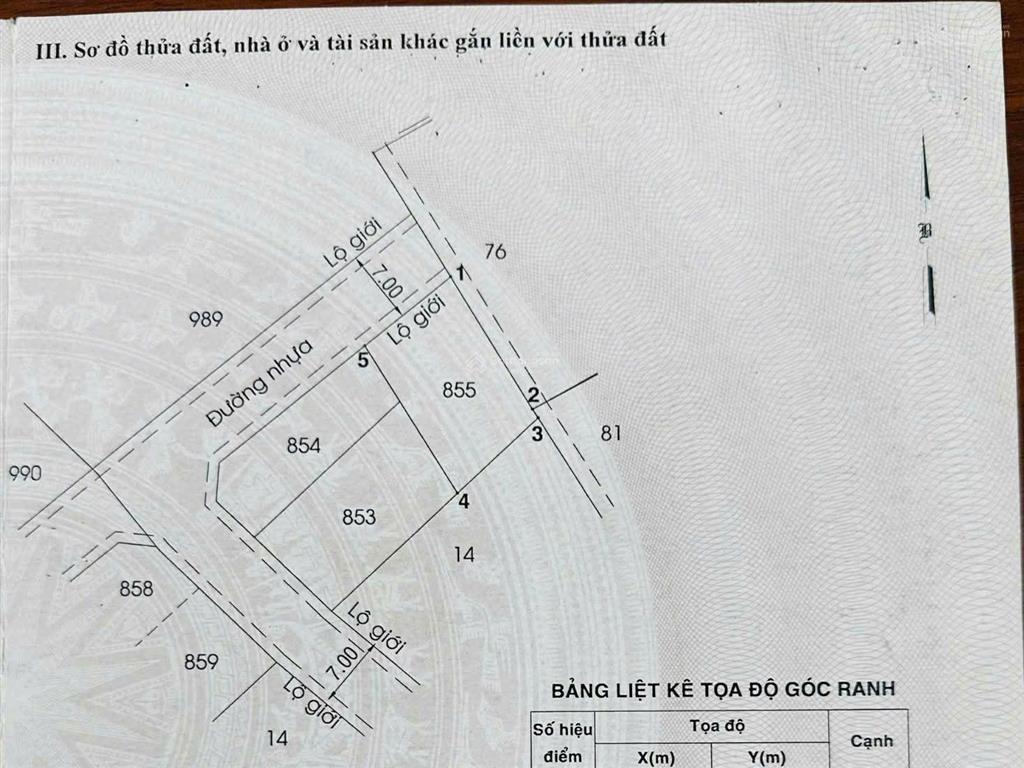 Bán đất mặt tiền ngang 10m sát trục đường lớn  phan văn hớn  bà điểm  giá 6,5 tỷ tl