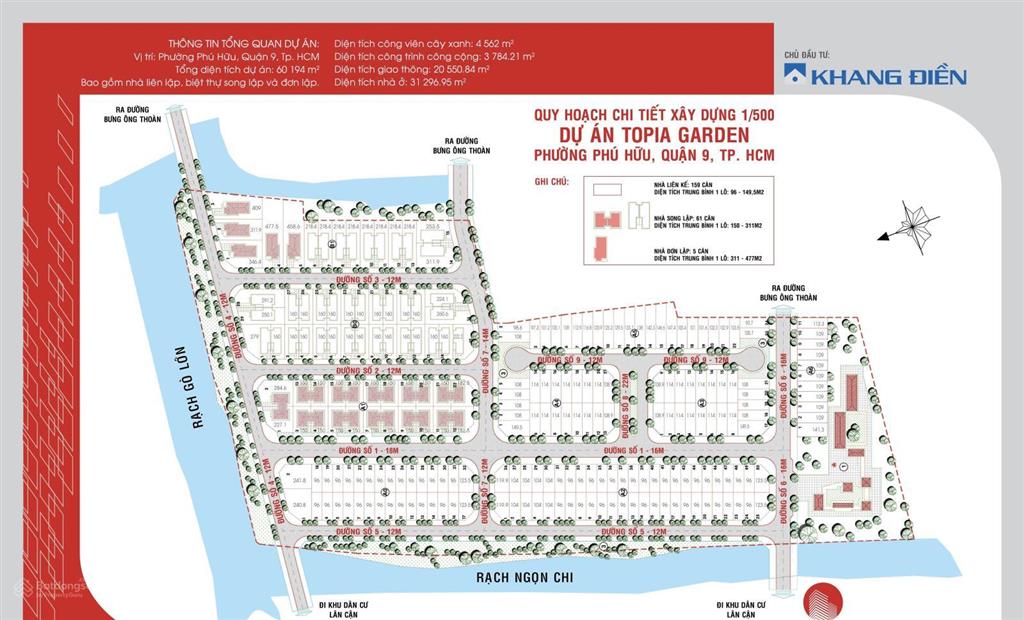 Bán nền 6x16 topia garden khang điền gần global city.
