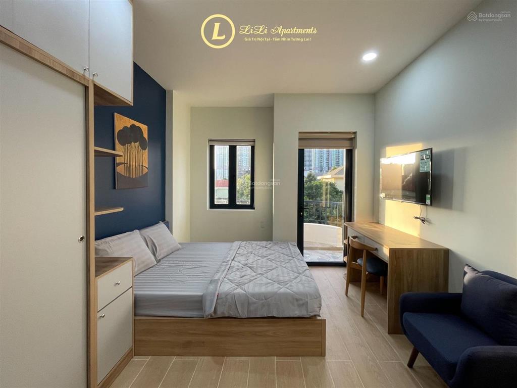 Căn hộ studio quận 2 mới xây  full nội thất  ban công  máy giặt riêng