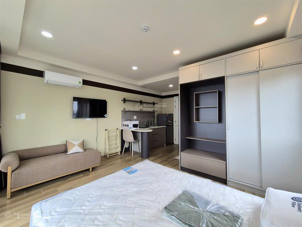 Căn hộ studio quận 2  diện tích 30m2  đầy đủ nội thất  có ban công  mới xây 100%