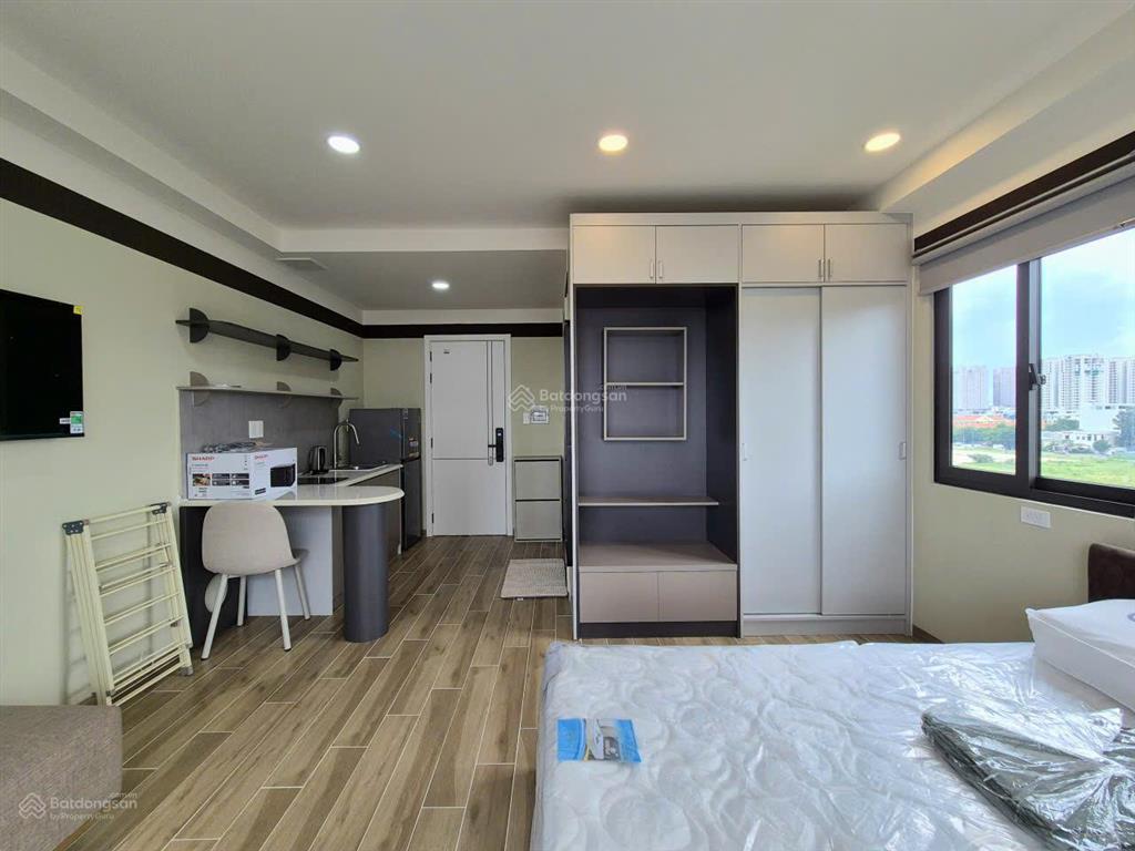 Căn hộ studio quận 2  diện tích 30m2  đầy đủ nội thất  có ban công  mới xây 100%
