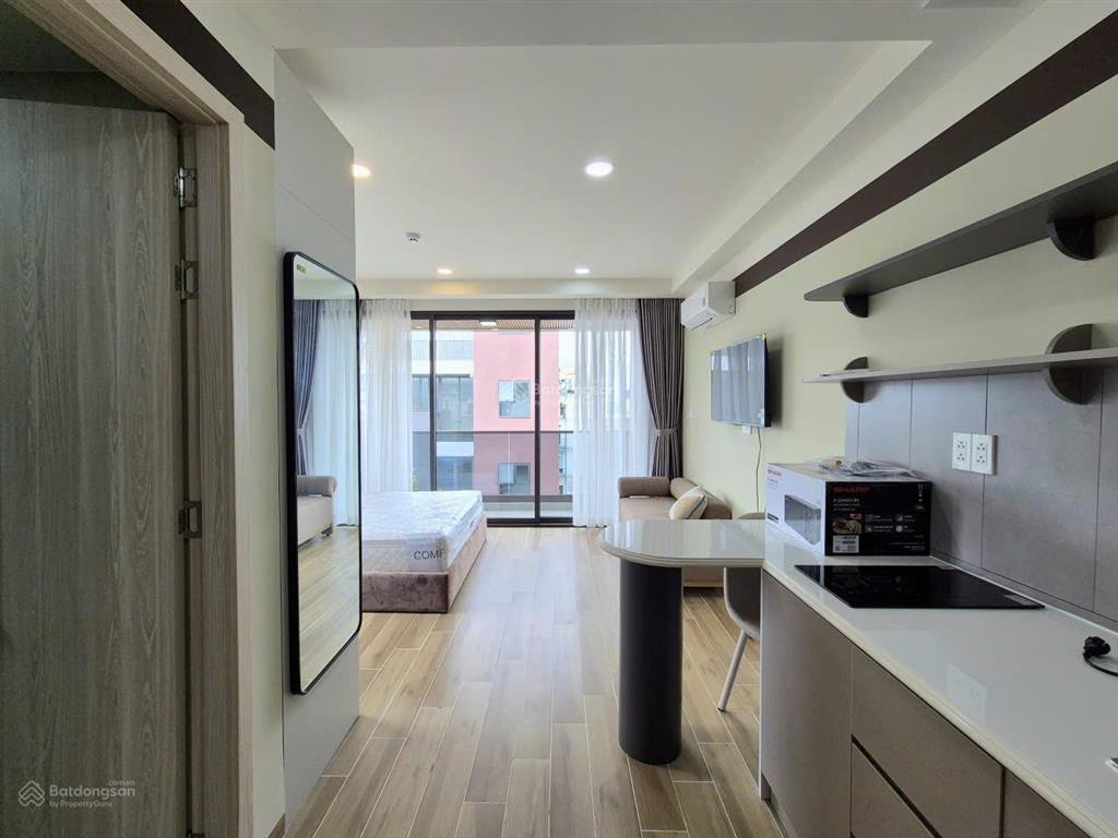 Căn hộ studio quận 2  diện tích 30m2  đầy đủ nội thất  có ban công  mới xây 100%