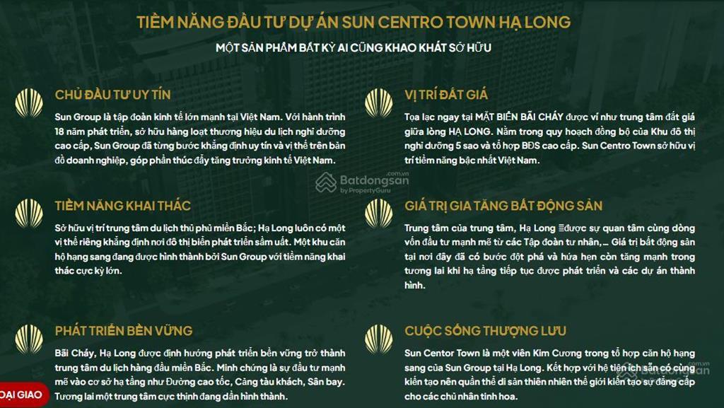 Tầng 16 bán lại căn view biển cuối cùng sun centro town, 1,8 tỷ căn hiếm có