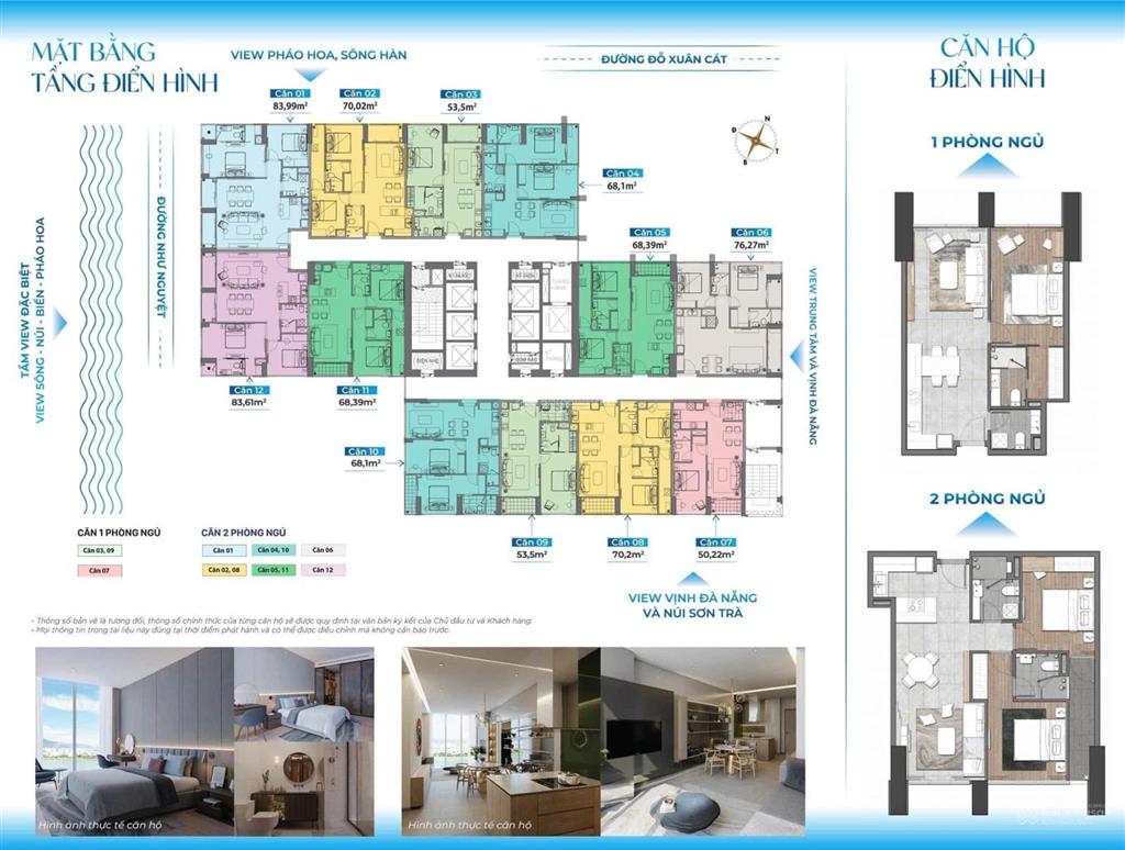 [ giá chủ đầu tư ] căn hộ sam towers mã căn 12  tầng cao  view trực diện sông hàn  pháo hoa