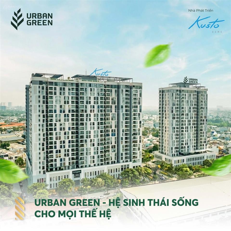 Căn hộ urban green đối diện vạn phúc city diện tích 84m², view nội khu, sổ hồng, giá bán 5,9 tỷ