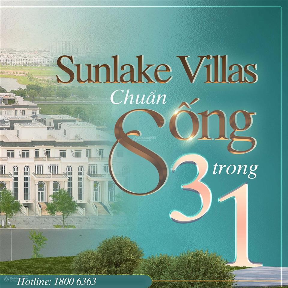 Sunlake villas vạn phúc city 33,9 tỷ đường lớn 25m, hướng nhìn sông sài gòn, nhà thô.  0937 266 ***