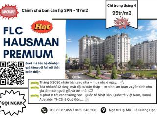 Xuất ng giá cực tốt căn 3pn flc hausman chỉ 95tr/m2