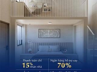 Bán căn duplex 2 tầng view quốc lộ 1a hướng đb siêu thoáng, nhận nhà quý 1/2027