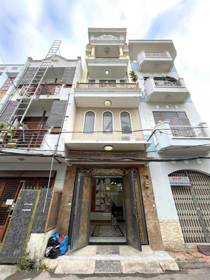 Nhà trung tâm bình thạnh 74,2m2. hẻm 5m thông, xây 5 tầng. gần hutech, bà chiểu