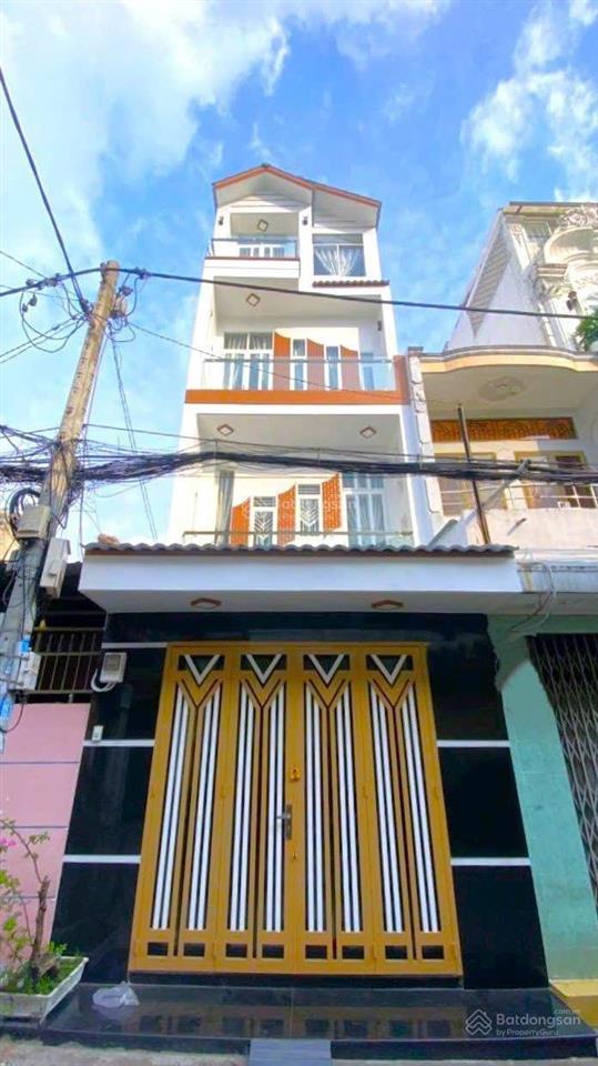Bán nhà dương bá trạc gần tạ quang bửu, 51.7m2  xây 4 tầng, hẻm oto thông thoáng