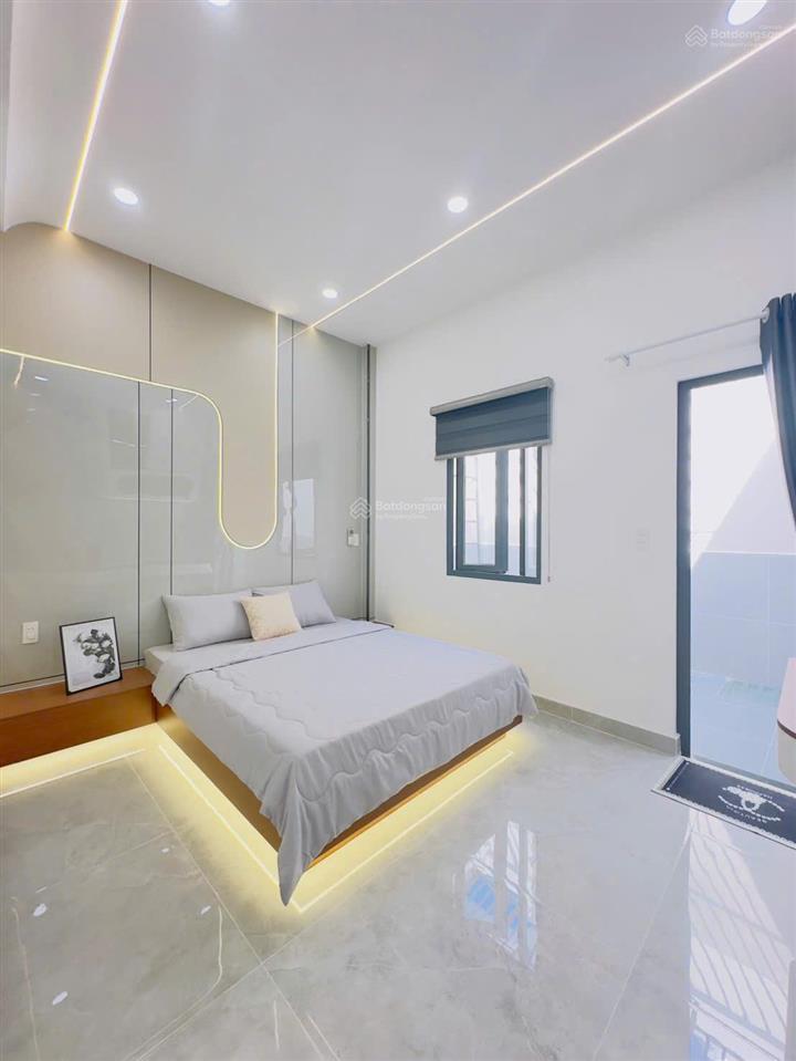 Nhà 59.6m2 lê quang định gần chợ gò vấp, xây 3 tầng, hẻm 6m, sổ hồng riêng