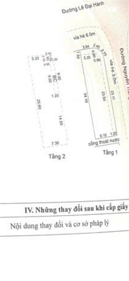 Bán gấp nhà 2 mt 2 tầng vị trí kinh doanh sầm uất đường lê đại hành