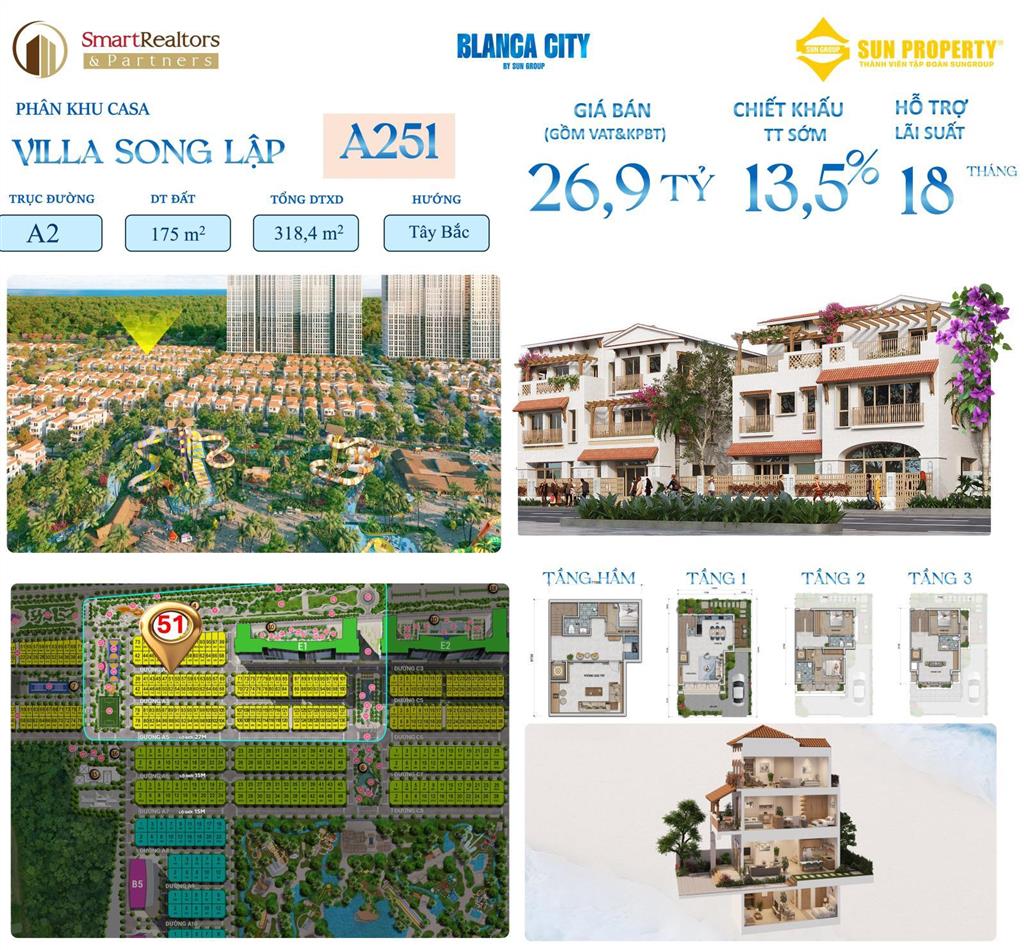 Biệt thự biển sở hữu lâu dài hàng độc quyền