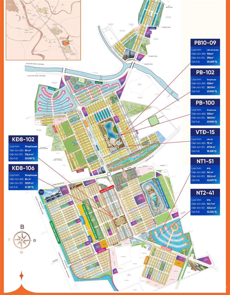 Bán shophouse đẹp xuất sắc tại vinhomes ocean park 2, giá 17,3 tỷ, 84m2