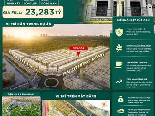 Bán biệt thự vinhomes ocean park 3, 20,5 tỷ, 144m2, view đẹp, uy tín