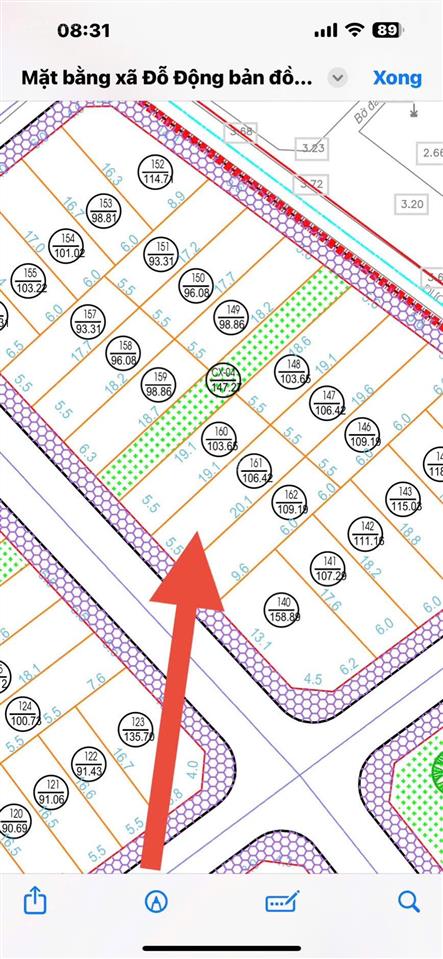 Đất đấu giá văn quán thanh oai (đỗ động cũ) lô lk 161. diện tích 106,42 m2, mặt tiền 5,5m