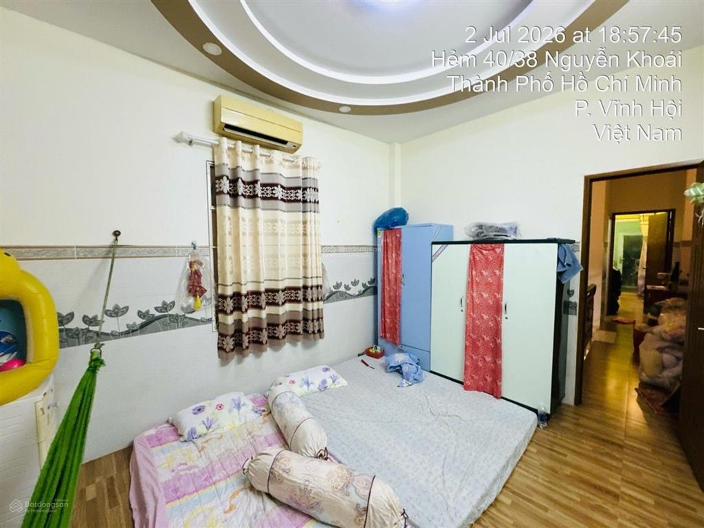 Bán nhà mt nguyễn khoái chính chủ 1 đời kdchh không lộ giới 70m2 2 tầng hoàn công đủ 7 tỷ tlcc