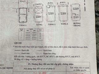 Bán nr 3pn, 3wc, 25m2 tại đường số 4, p.4, q.4, tp.hcm chỉ với 7,75 tỷ