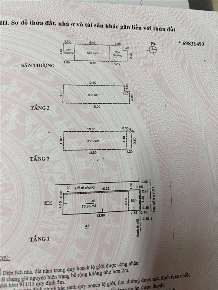 Tân bình (p. bảy hiền) hẻm 6m xe tải. kinh doanh, văn phòng. diện tích 71 m2 x 4 tầng.