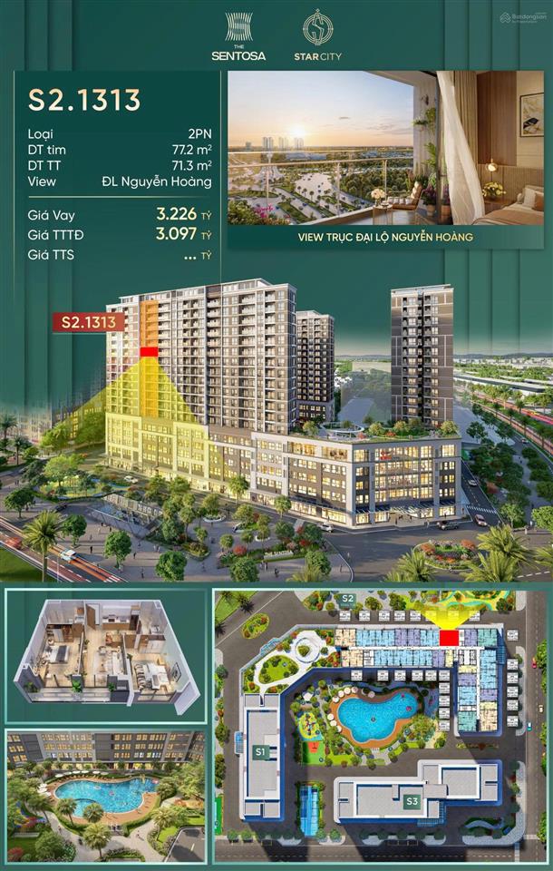 Căn hộ 2pn hướng đông nam, view đại lộ nguyễn hoàng, vinhomes thanh hoá