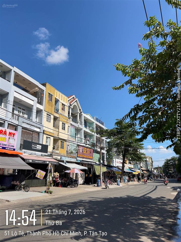 Nhà mtkd ngay chợ bà hom dt 6x20m, 4 tầng thu nhập 40tr/th giá 12 tỷ