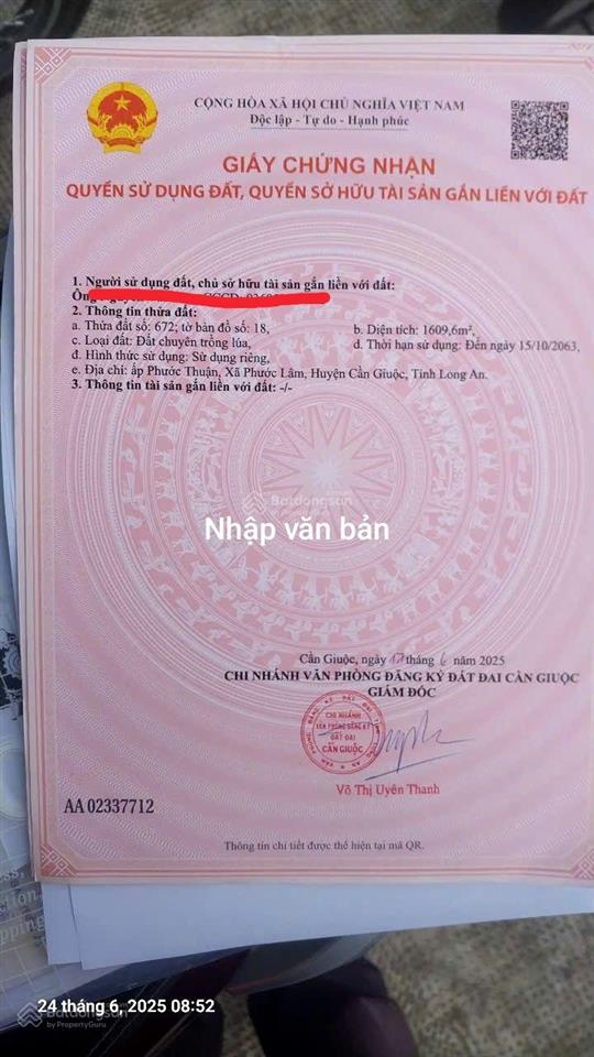Đất mt kênh sáng a qh 9m bao gồm thổ cư + đất nn mỹ lộc tây ninh