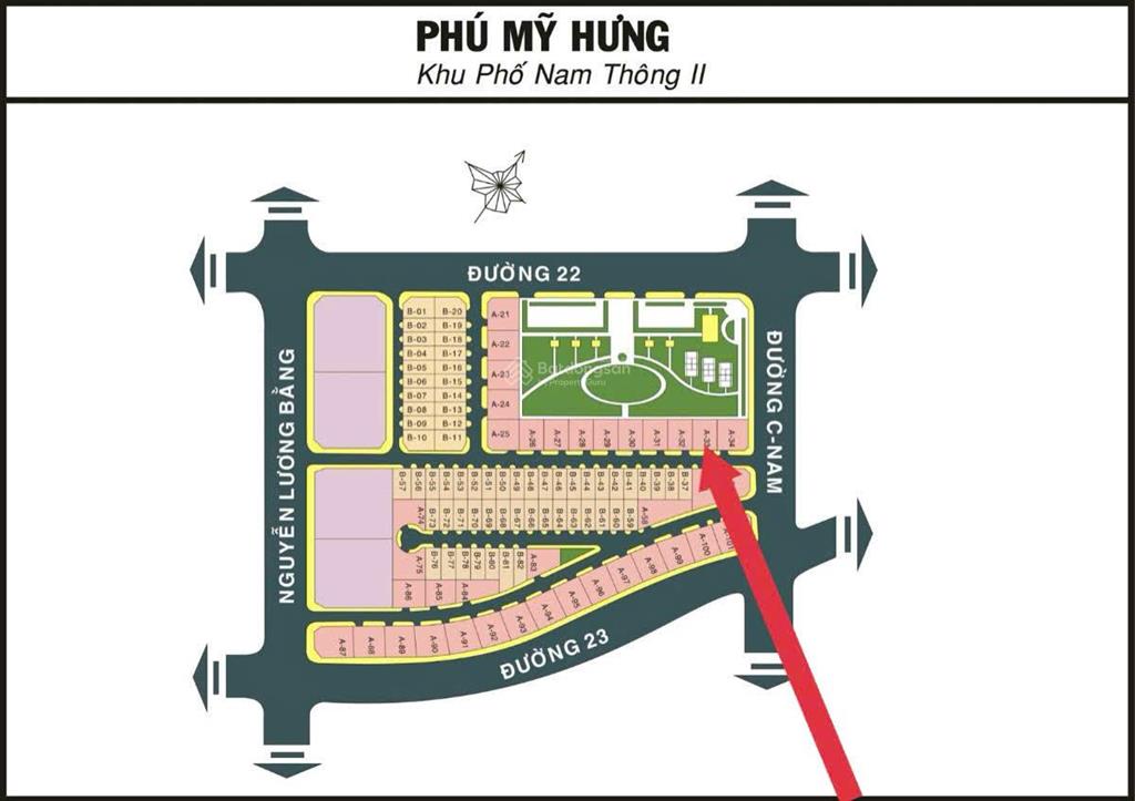 Lô đất biệt thự khu nam thông  phú mỹ hưng  quận 7 giá tốt