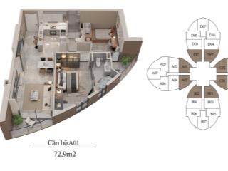 Cắt lỗ căn 2pn diện tích 73m2 chuyển nhượng hàng mua trực tiếp cđt giá 92tr/m2 thu về