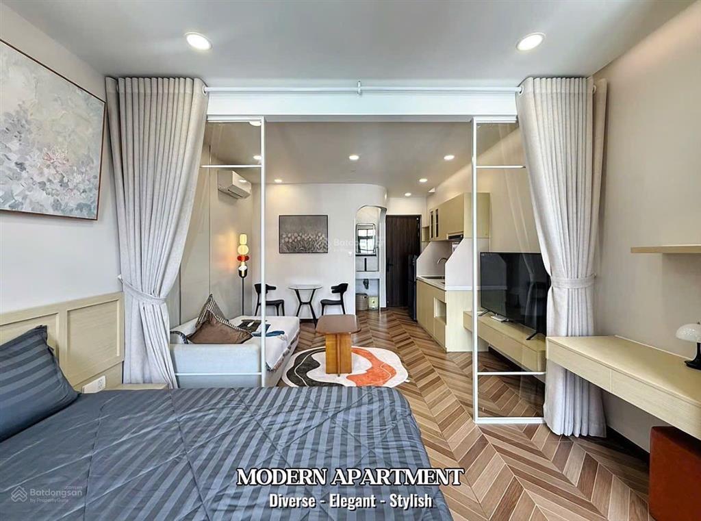 Mờ ê mê với căn studio ban công tách bếp như thế này
