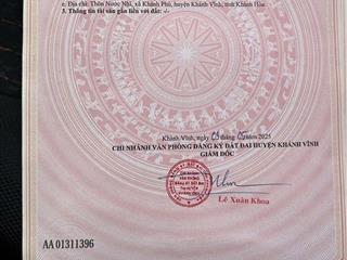 694,9m2 full thổ cư tại khánh phú  khánh vĩnh  khánh hòa