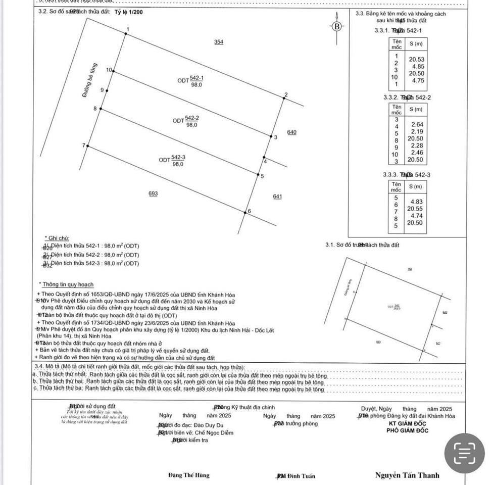 Đất biển dốc lết full odt. tách được 3 lô, cách biển 200m. giá đầu tư 20tr/m2