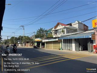 Cần bán gấp đất vĩnh điện đường 9m 154m2 giá 2.5 tỷ