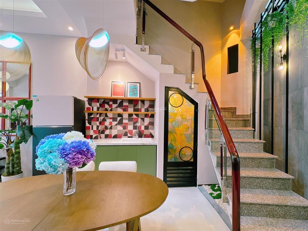 Nhà 4 tầng đẹp lung linh nở hậu  hẻm ôtô 5m phạm văn chiêu  phường 14 gò vấp  gần emart