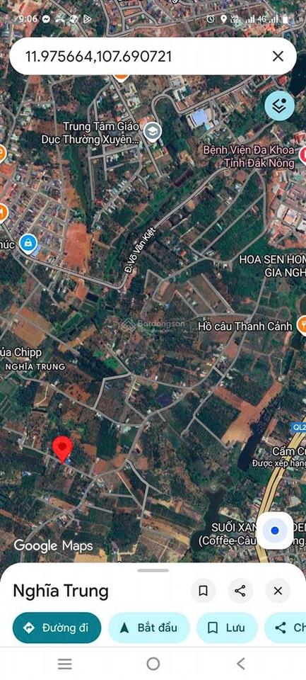 Bán 2 lô đất nền tổ 5 phường nghĩa trung , đối diện bệnh viện mới