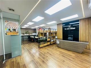 Cho thuê văn phòng sẵn nội thất  ngăn sẵn 3 phòng mặt phố hoàng cầu  ô chợ dừa  đống đa  hà nội