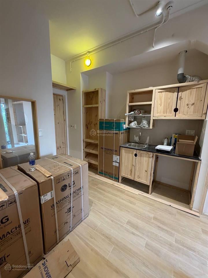 Khai trương chdv mới xây 1 phòng ngủ tone gỗ dành cho khách thích thiên nhiên