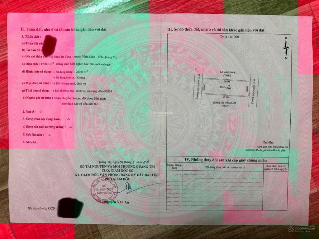 Bán đất thị trấn cửa tùng, quảng trị