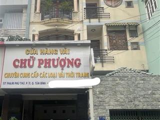 Bán nhà mặt tiền 117 phạm phú thứ, p11, q tân bình