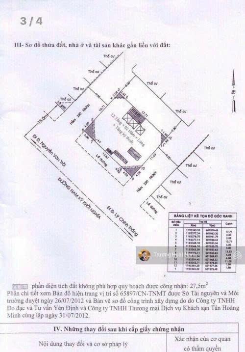 Bán tòa nhà tân hoàng minh 290 nam kỳ khởi nghĩa, quận 3, 368,4m², 2 hầm 12 tầng, hđ thuê bidv