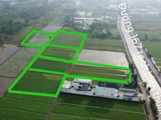 Bán lô đất vip vị trí đẹp diện tích khủng 14000m2 có 12 000 m2 thổ cư mặt tiền rạch đường 167
