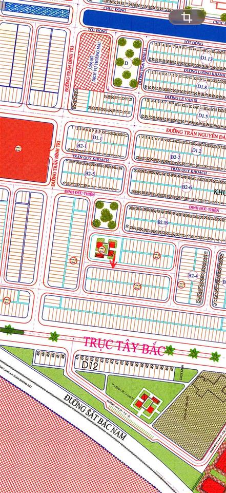 Chào bán lô đất đẹp khu tđc mới tây bắc phường hòa khánh chỉ 5 tỷ x tiểu học  vị trí vip