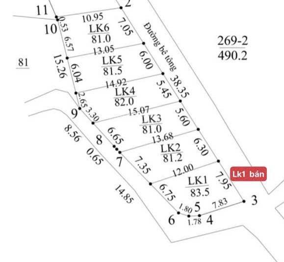 Siêu phẩm vip 83,5m, lô góc 3 mặt thoáng, ô tô chạy vòng quanh, kinh doanh, giá (#5xtr/m)