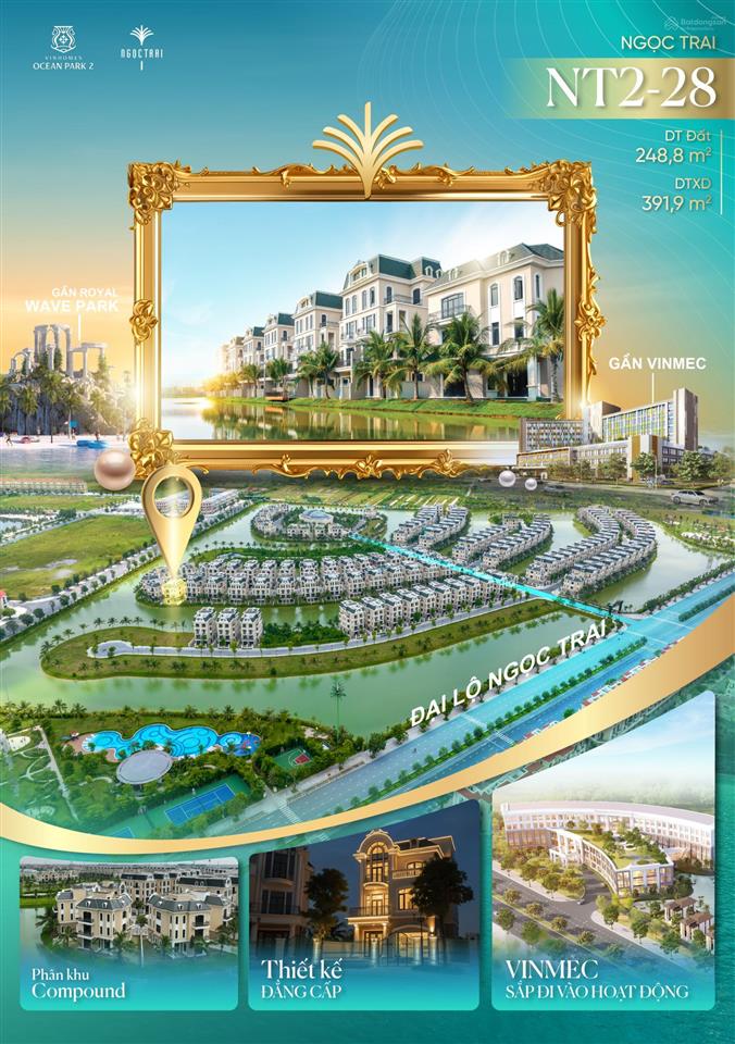 Biệt thự view sông vip ngọc trai  giá bằng 1/3 vinhomes riverside   cdt 0978 585 ***