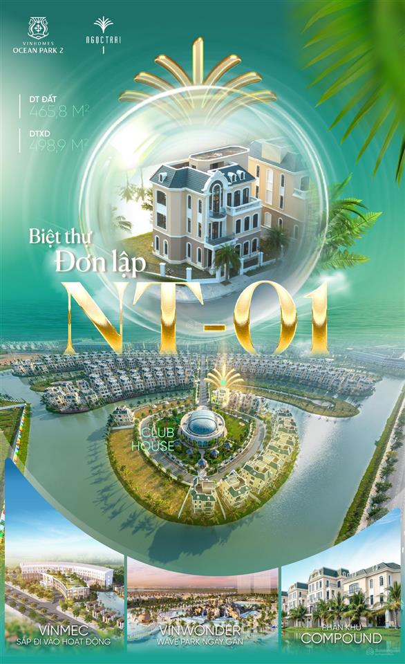 Biệt thự view sông vip ngọc trai  giá bằng 1/3 vinhomes riverside   cdt 0978 585 ***