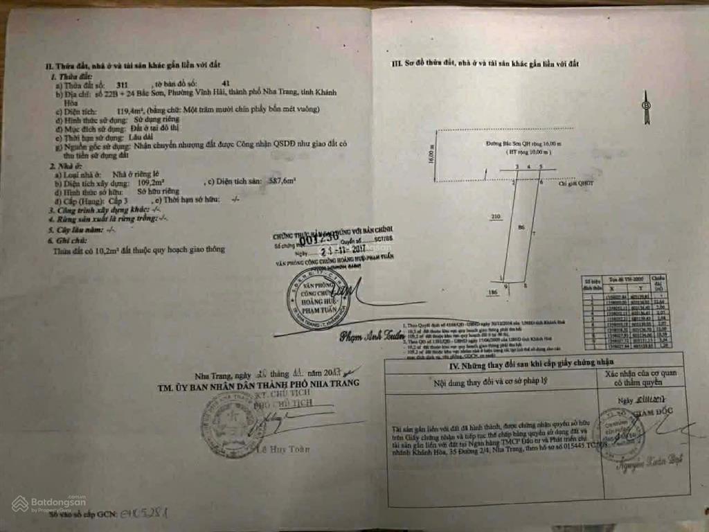 Bán khách sạn cách biển chỉ 200m , mặt đường 16m kinh doanh sầm uất