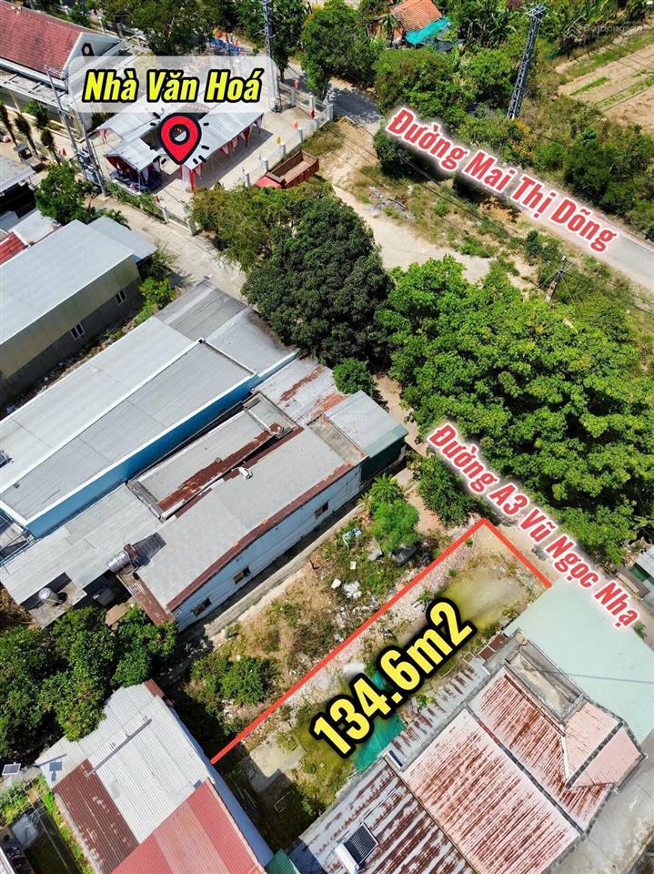 Cách biển chỉ hơn 3km đường ô tô 5m thông. tại phường bắc nha trang. diện tích 134.6m2 ngang 6m