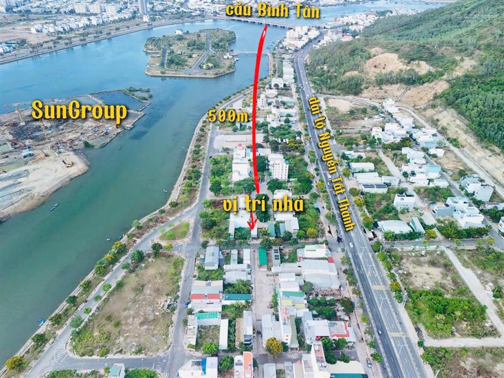 Bán nhà nằm sát dự án sun group tđc hòn rớ 2 (nhánh sông) nằm sát dự án sun group