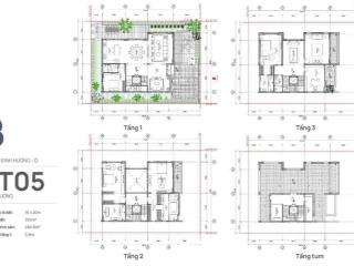 Biệt thự triệu đô cloud reserve central tuyhoa 300m² 3 tầng 1 tum 4pn 5wc hướng đông nam vượng khí