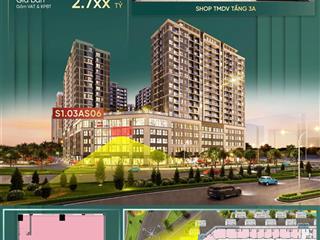 Shop đế tmdv tầng 3a góc view hiếm