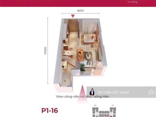 Bán nhanh căn hộ 1pn diện tích 45m2, tầng 27 view sông, giá chỉ 3,x tỷthanh toán trước 70% kí hdmb